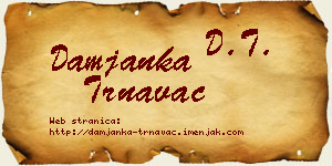 Damjanka Trnavac vizit kartica